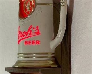 1970 Stroh's LIGHTED Beer Stein Sign From One Beer Lover To Another Strohs	20 x 8.5 x 4in	HxWxD
