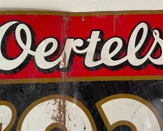 Vintage Oertels ´92 Beer Sign Metal LARGE	31 x 28in	
