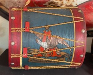 Busch Bavarian Beer Drum Clock Sign Patriotic Advertising Anheuser Busch	15 deep by 13” diameter	
