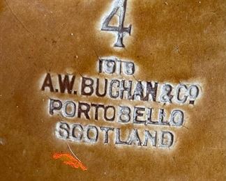 JG Thomson AW Buchan Stoneware Jug Portobello Scotland	19in H	
