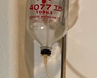 MASH 4077th Vodka Bottle IV Drip	18 inches tall	

