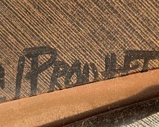 C. Prophet Navajo Metal Cactus Lamp Native American	29 x 15in diameter	
