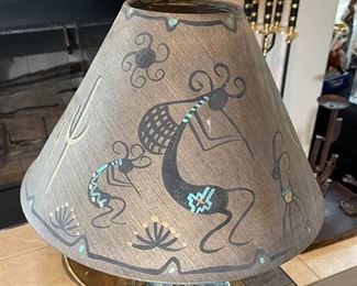 C. Prophet Navajo Metal Cactus Lamp Native American	29 x 15in diameter	
