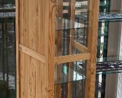 Slender Pine Display Cabinet	70 x 17.5  x 15in	HxWxD
