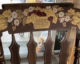 Vintage Hitchcock Style Windsor Back Rocking Chair Stencil Harvest Rocker	47 x 36 x 34in	HxWxD

