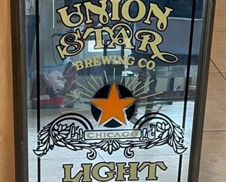 Union Star Brewing Bar Mirror Light Beer	28x20x2in	HxWxD
