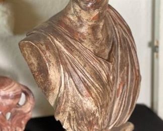 Ceramic Greek Bust  Artemis Diana		
