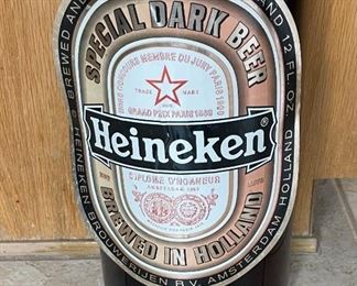 Heineken Special Dark Beer Bottle Sign	24x7.5x3.5in	HxWxD
