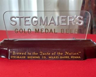 Vintage Stegmaier's Beer Lighted Sign Cash Register Topper Stegmaier	5x11x2in	HxWxD
