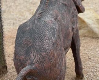 Cast Aluminum  Wild Boar Patio Statue	29 x 12 x 48in	HxWxD
