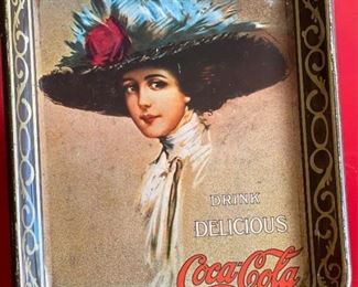 Coca Cola Drink Delicious Tray Reproduction	13.25x10.5x1.25in	HxWxD
