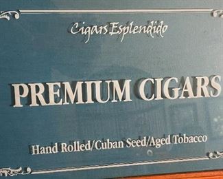 Cigars Esplendido Sign	13x19.5in	HxWxD
