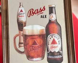 Bass Pale Ale Beer Bar Mirror Sign	18.5x14.5in	HxWxD
