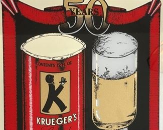Kruegers Special Beer Golden Anniversary Mirror sign	17x13in	HxWxD
