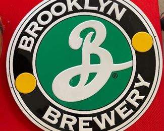 Brooklyn Brewery Beer Sign tin	17in Diameter	
