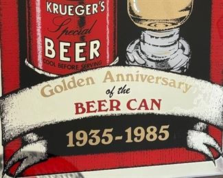 Kruegers Special Beer Golden Anniversary Mirror sign	17x13in	HxWxD
