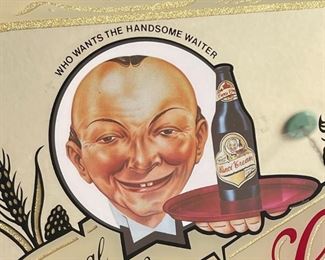 Cinci Cream All Canadian Lager Beer Mirror Sign Handsome Waiter	14.745x20.75in	HxWxD
