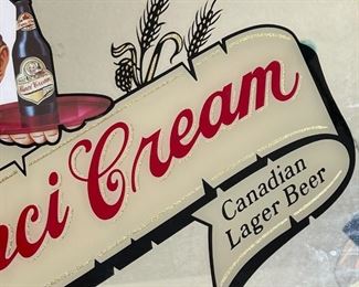 Cinci Cream All Canadian Lager Beer Mirror Sign Handsome Waiter	14.745x20.75in	HxWxD
