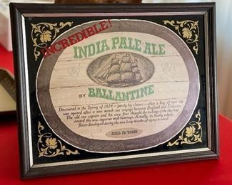 Ballantine India Pale Ale Sign	13.75x17.75in	HxWxD
