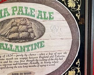 Ballantine India Pale Ale Sign	13.75x17.75in	HxWxD
