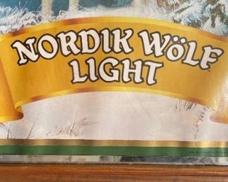 Nordik Wolf Light Beer Sign	17.5x14.5in	HxWxD
