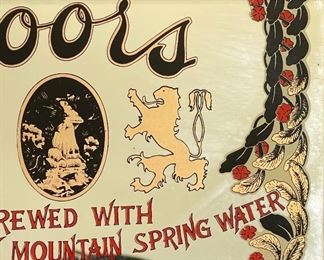 Coors Beer Advertising Bar Framed Mirror Rocky Mountain Spring Water England	9.25x13.25in	HxWxD
