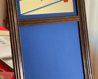 Labatt's Blue Beer Chalkboard Sign	31.25x13.5in	HxWxD
