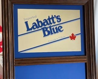 Labatt's Blue Beer Chalkboard Sign	31.25x13.5in	HxWxD
