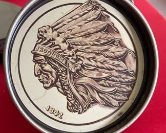 Iroquois Indian Head Beer & Ale Breweries Tray Buffalo NY	13in Diameter	
