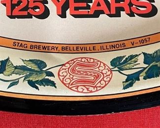 The Stag Brewery Beer Tray 125 Years 1851	13.75x16.75in	
