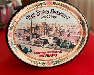 The Stag Brewery Beer Tray 125 Years 1851	13.75x16.75in	

