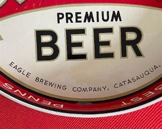 Old Dutch Premium Beer Tray Eagle Brewing Catasauqua, PA	12in Diameter	
