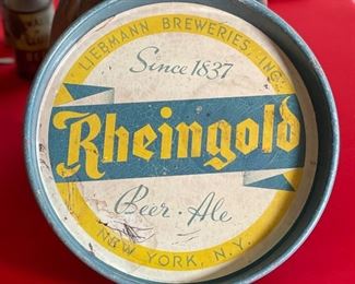 Liebmann Rheingold Beer Tray	13in Diameter	
