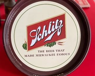 Vintage Schlitz Beer Tray Sclitz Brewing Company Milwaukee Wisconsin	13in Diameter	
