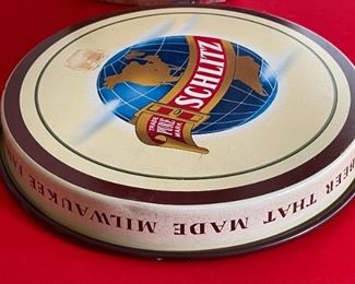 Be Specific Say South Pacific Gold Medal Lager  Metal Serving Beer Tray #2	12in Diameter	
