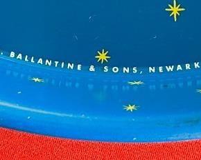 Vintage BALLANTINE Ale & Beer Purity Body Flavor Advertising Metal Serving Tray	13in Diameter	
