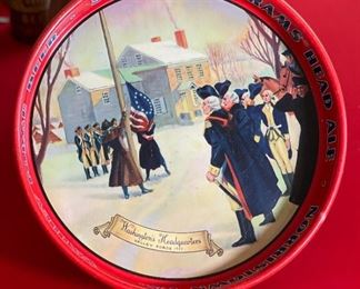 Valley Forge Beer Tray Washington's Headquarters #2	12in Diameter	
