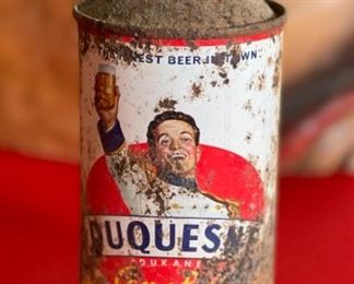 Duquesne Cone Top Beer Can	6x2.75in Diameter	
