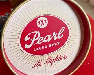 Pearl XXX Lager Beer Tray	13in Diameter	

