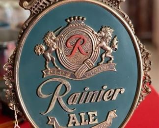 Rainier Ale beer Sign	23x16.5in	
