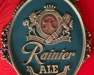 Rainier Ale beer Sign	23x16.5in	
