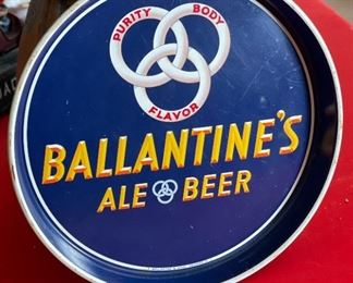 Ballantines Ale & Beer Tray	12in Diameter	
