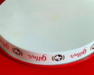 Vintage Gilley's Beer Serving Tray Round Urban Cowboy Mickey Gilley	13in Diameter	
