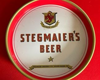 stegmaiers Beer Tray	13in Diameter	
