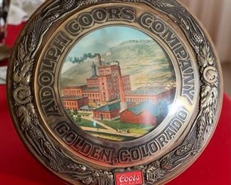1973 COORS BEER SIGN Bubble Anniversary Golden Colorado Vintage	18in Diameter	
