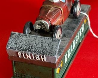 Cast Iron Roadster Mechanical Bank	5x8.5x3in	
