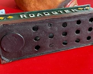 Cast Iron Roadster Mechanical Bank	5x8.5x3in	
