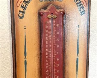 Indian Motorcycle Oil Sign Thermometer	24x9.5in	HxWxD
