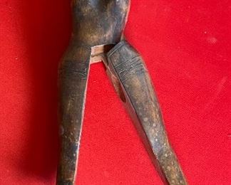 Vintage Carved Wood Nutcracker Naked Lady Woman Nutcracker Folk Art	13in Long	
