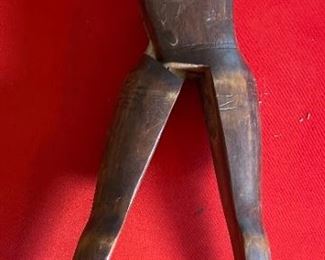 Vintage Carved Wood Nutcracker Naked Lady Woman Nutcracker Folk Art	13in Long	
